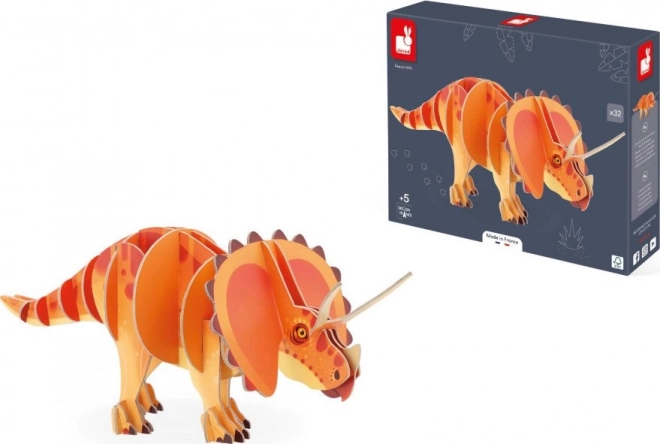 3D sestavljanka Triceratops od Janod