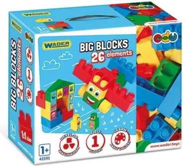 Gradbeni komplet Big Blocks 26 elementov