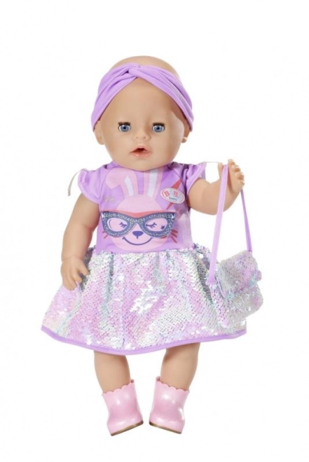 BABY born Set z oblekci Deluxe Rojstnodnevna izdaja, 43 cm