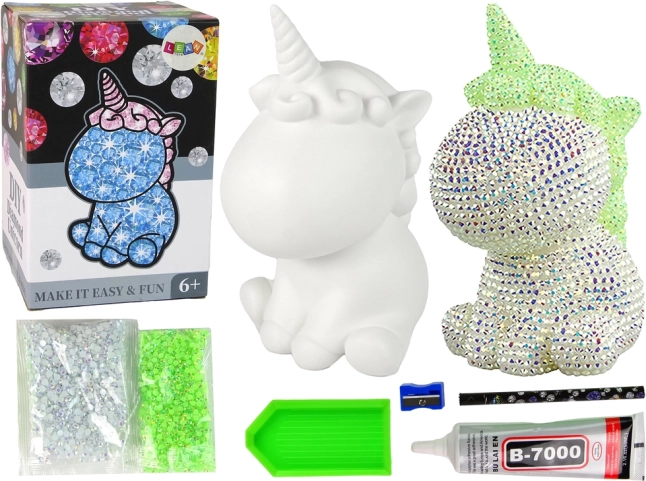 DIY set Samorog Diamantno Slikanje Zeleno