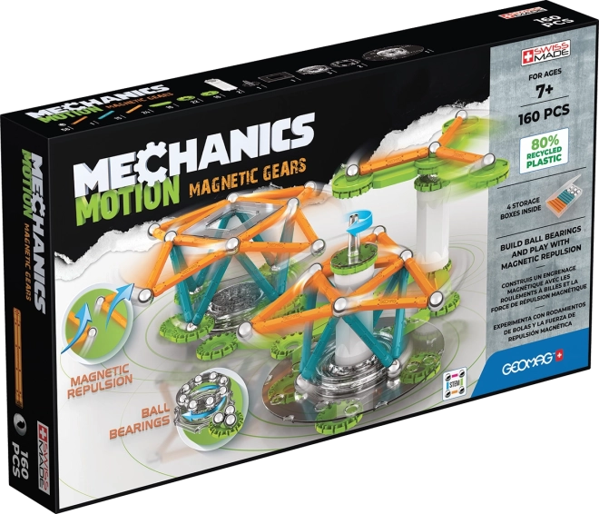 Magnetna sestavljanka GEOMAG Mechanics Motion Gears