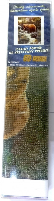 Norimpex Diamantno slikarstvo Medved na lovu 30x40cm