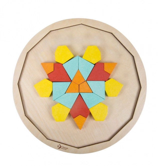 Montessori sestavljanka mandala - vzorci, oblike in barve