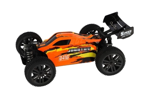 Avtomobil RC Buggy Bonzai Jubatus off-road 30cm plast 2,4GHz na baterije + 2x dodaten paket v škatli 40x14x21 – Oranžna