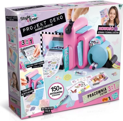 Projekt Deko – ustvarjalni set Delavnica 3v1 za scrapbooking