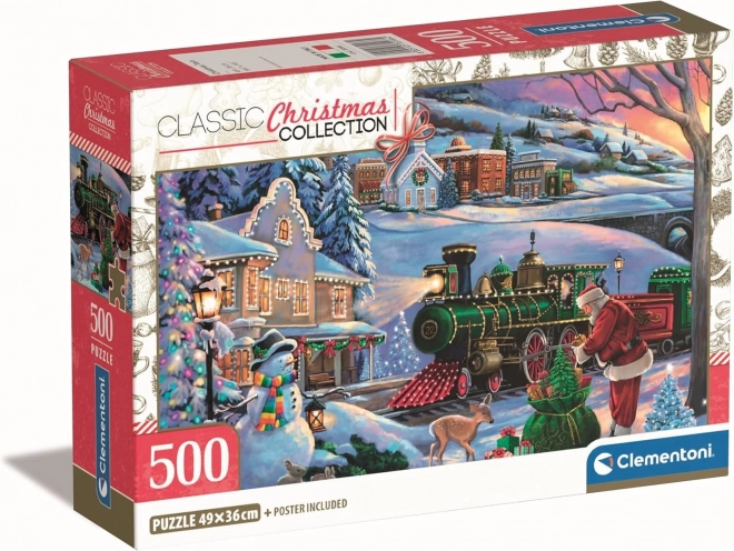 Božični puzzle Božični vlak 500 kosov
