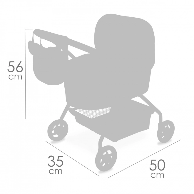 Moj prvi voziček za punčke s torbo Koala 56 cm