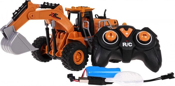 Znamka RC Bager z LED osvetlitvijo in dimnimi učinki