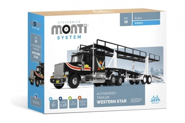 Gradbeni set Monti System Autorodeo Trailer Western Star