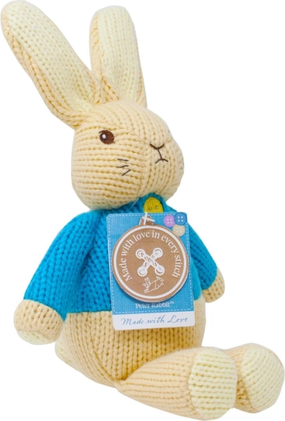 Plišasti zajček Peter iz mehkega jerseyja Made with Love 18 cm