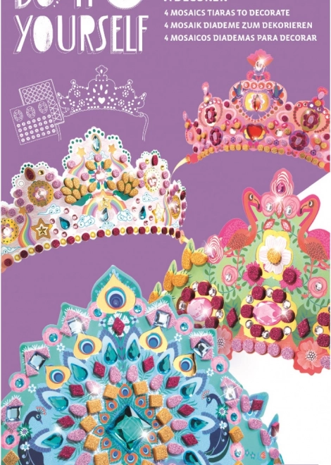 DJECO Svetleče krone za princeske DIY komplet