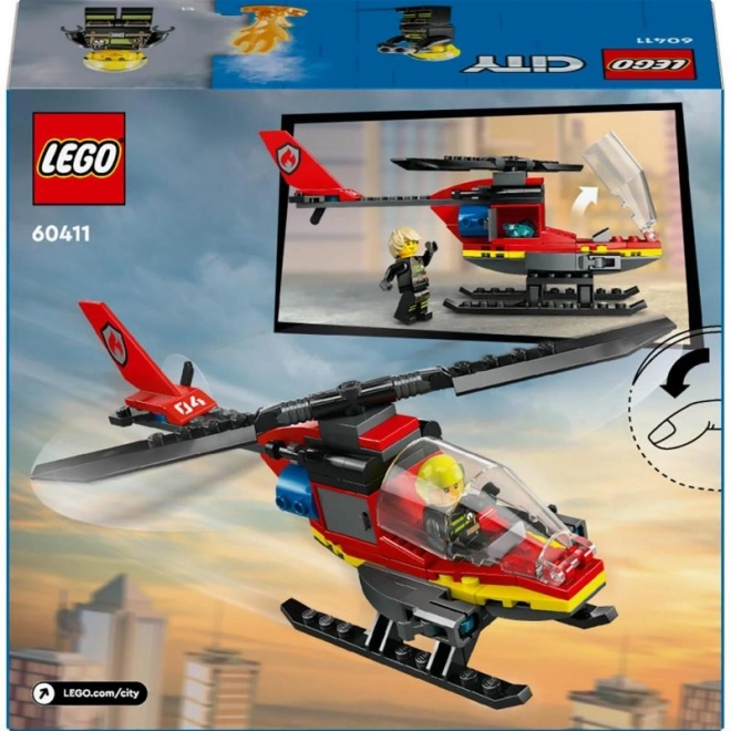 LEGO® City 60411 Gasilski reševalni helikopter