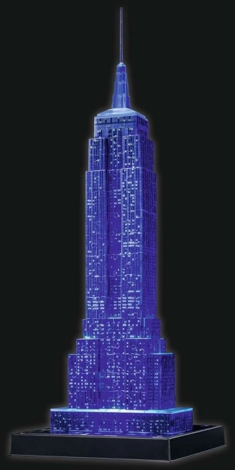 RAVENSBURGER Siječa 3D sestavljanka Nočna izdaja Empire State Building 216 kosov