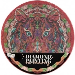 Diamantno slikanje Mandala Lev premer 30 cm