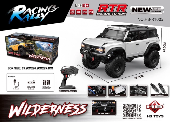 RC avto Wilderness 1:10 bela