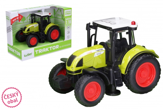 Traktor na vztrajnik s svetlobnimi in zvočnimi učinki 18 cm