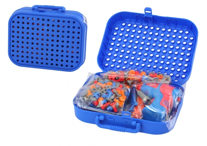 Set za sestavljanje Kosmos s kovčkom in vrtalnikom 228 delov