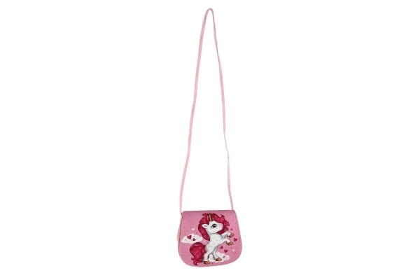 Torbica/torba samorog s kamni plast 4 barve v vrečki 17x15x3cm