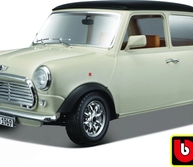 Kovinski model Mini Cooper 1969 Bburago 1:18 bež