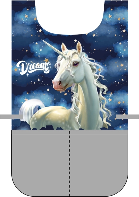 Otroški predpasnik pončo Unicorn za likovni pouk