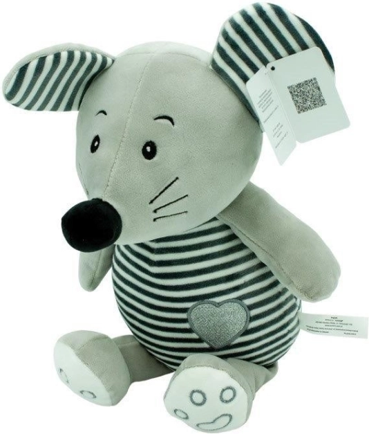 Maskota s črtami Hugs - miš 26 cm