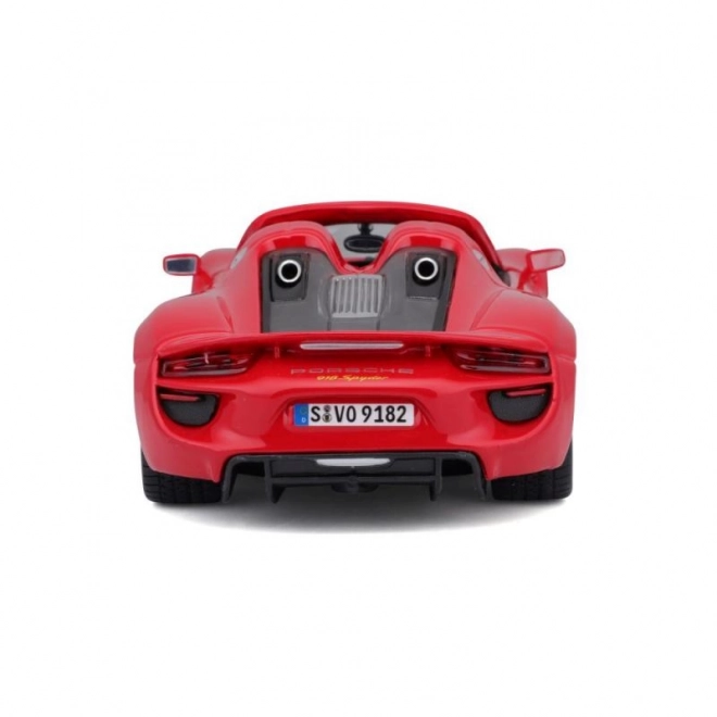 Bburago Porsche 918 Spyder rdeči model 1:24