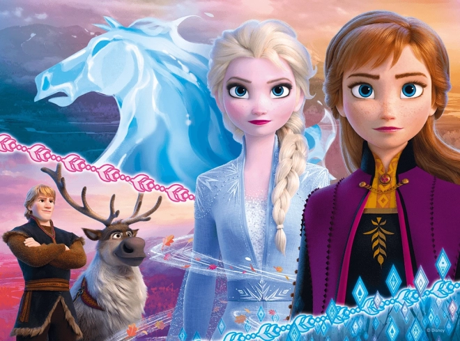 Sestavljanka 30 delov - Pogum sester - Disney Ledeno kraljestvo 2