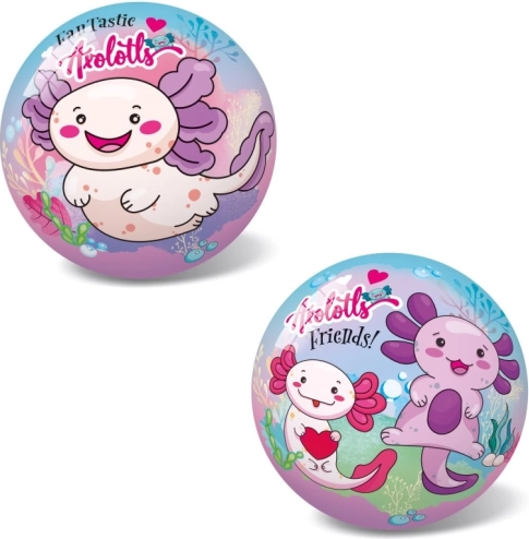 Žoga z motivom aksolotla 23 cm
