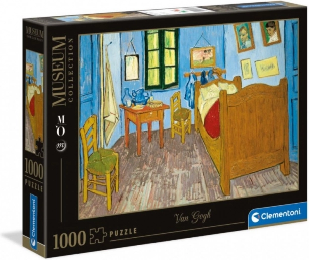 Sestavljanka 1000 koščkov Museum – Spalnica v Arlesu Vincenta van Gogha (Clementoni)