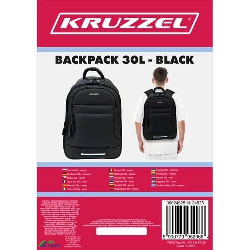 Nahrbtnik 30L - črn Kruzzel 24525