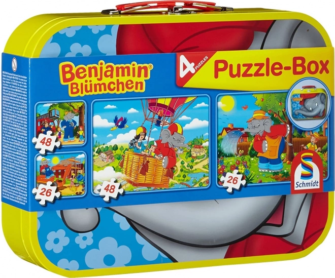 Schmidt sestavljanka Benjamin Kvítko 4v1 v pločevinastem kovčku