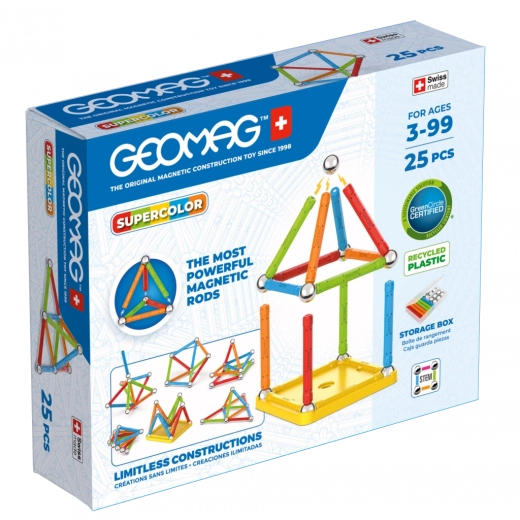 Geomag Supercolor magnetna sestavljanka 25 delov