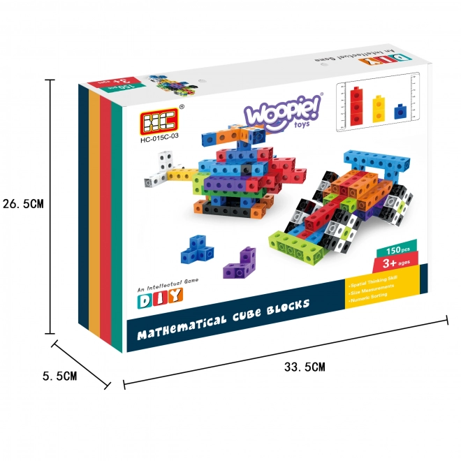 Woopie gradbeni set 3D kocke 150 kosov