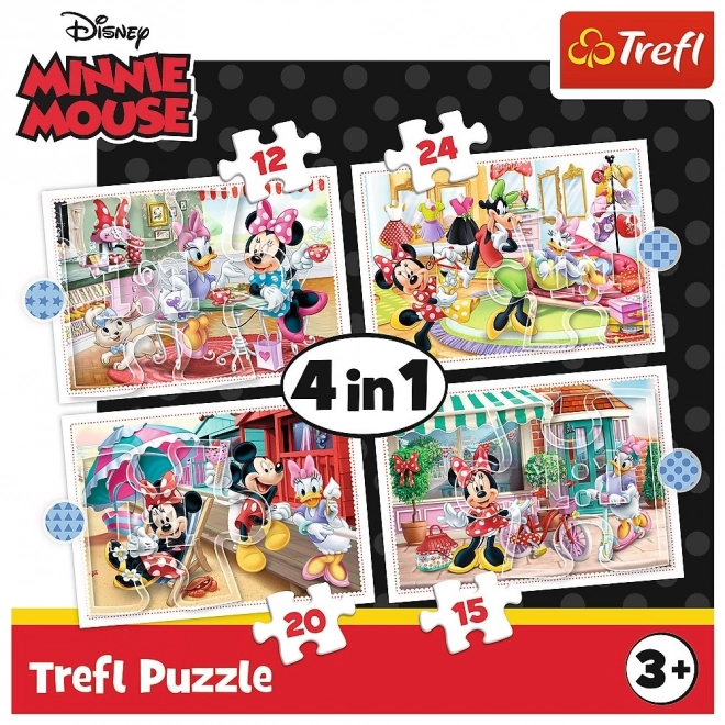 Puzzle 4v1 Minnie s prijatelji