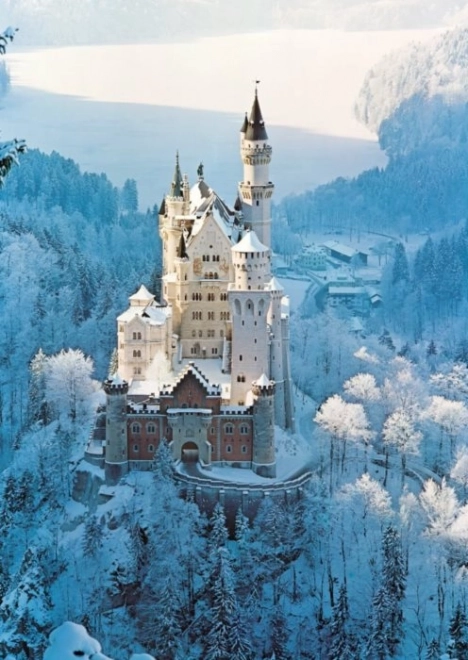 RAVENSBURGER sestavljanka Zimski Neuschwanstein 1500 koščkov