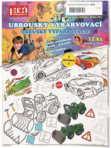 Barvne serviete Pexi – avtomobili
