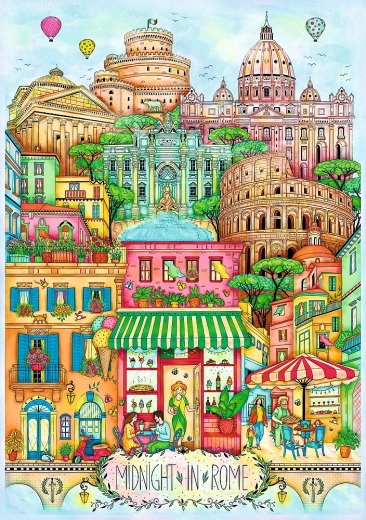 trefl puzzle polnoč v Rimu 1000 koščkov