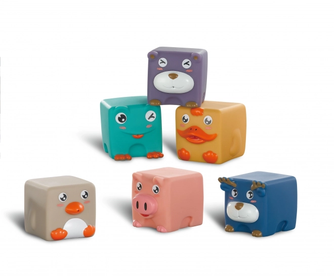 WOOPIE otroške senzorične kocke in puzzle živali 12 kos