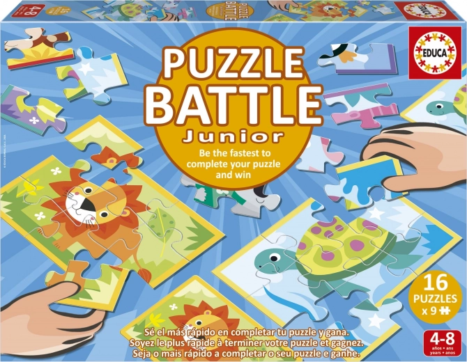 Educa puzzle bitka Živalice 16×9 koščkov