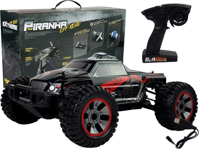 RC terensko vozilo 1:10, 4x4, 40 km/h – rdeče