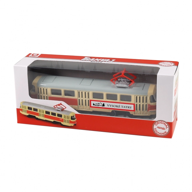 Kovinska retro tramvaj 16 cm VISOKE TATRE