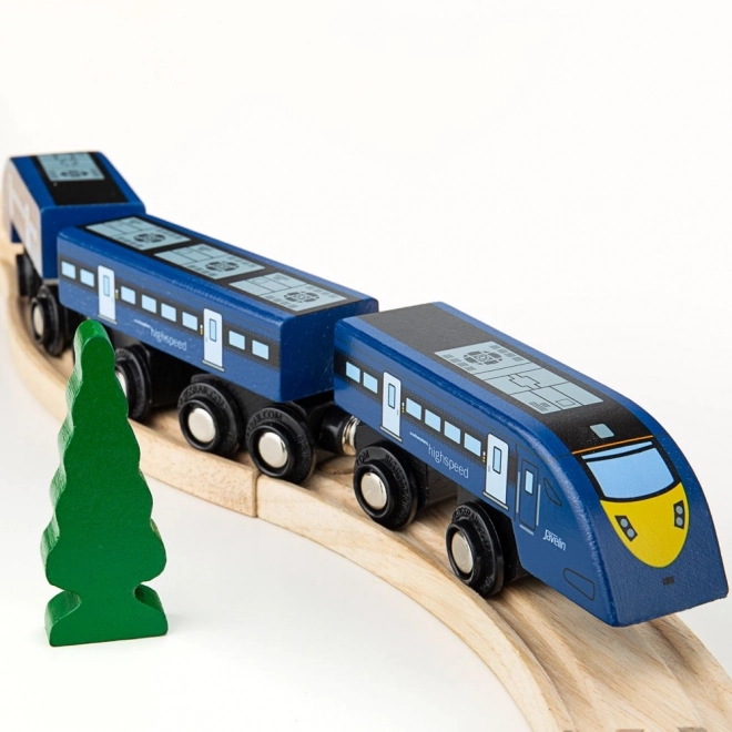 Lesen modri hitri vlak Bigjigs Rail