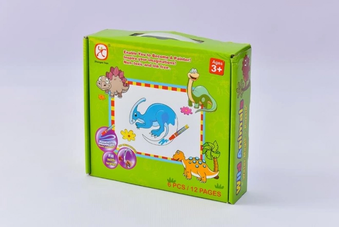 Mac Toys Sestavljanka Dinozavri z Vodnim Slikanjem