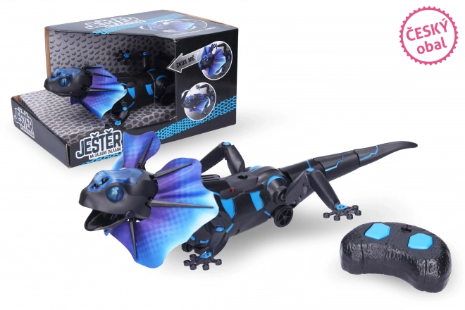 RC kuščar z ovratnikom 41 cm