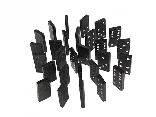 Leseni domino v škatli