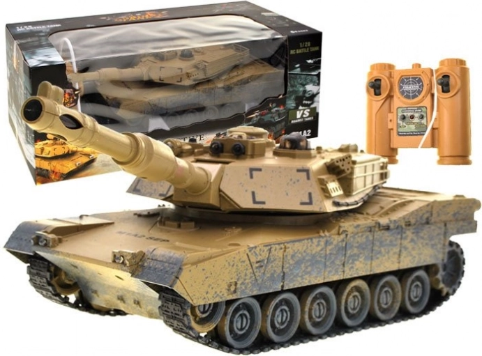 RC tank M1A2 Abrams v puščavski kamuflaži