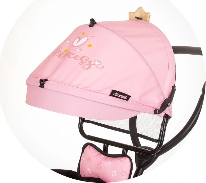 CHIPOLINO Trikolesnik s streho Pulse 2v1 Princess