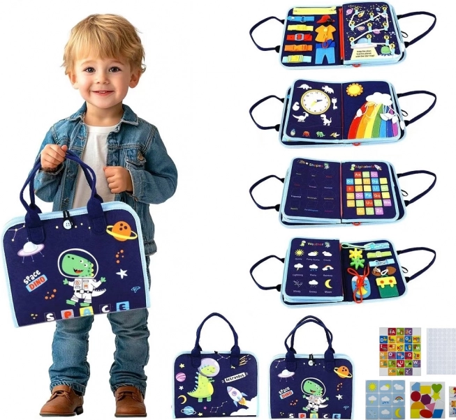 Senzorična busy knjiga vesolje 2Kids Toys