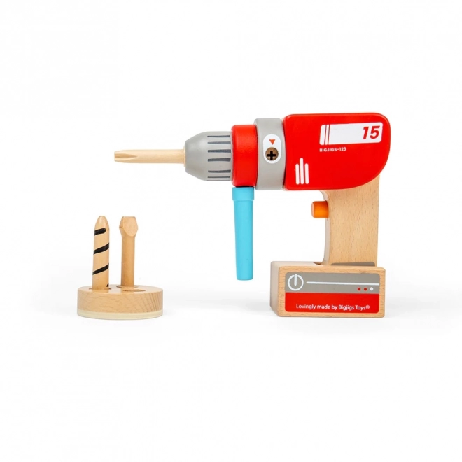 Bigjigs Toys Lesena vrtalka