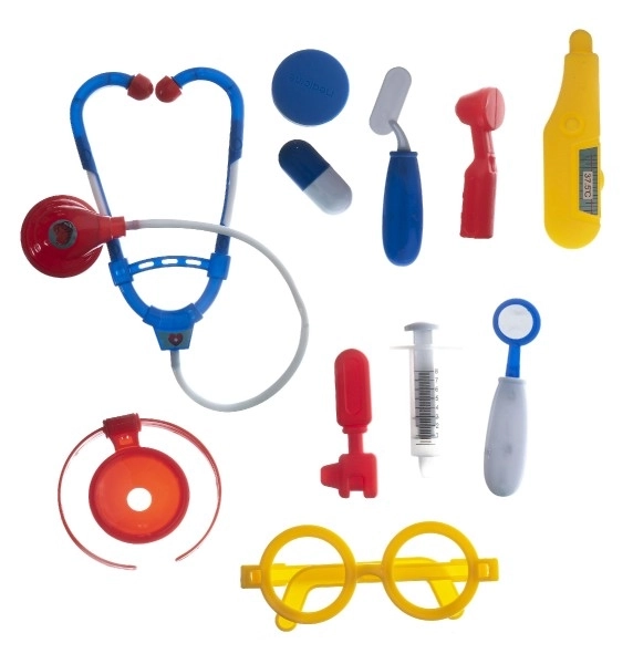 Komplet doktor/plastični zdravnik v plastičnem kovčku v blisterju 23x40x4cm